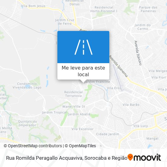 Rua Romilda Peragallo Acquaviva mapa