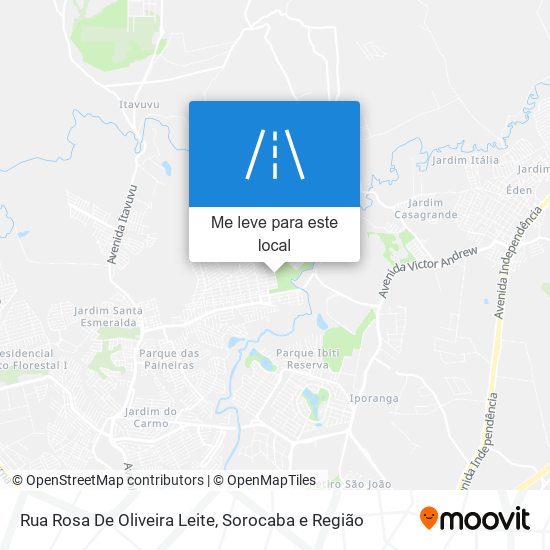 Rua Rosa De Oliveira Leite mapa