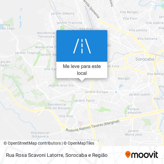 Rua Rosa Scavoni Latorre mapa