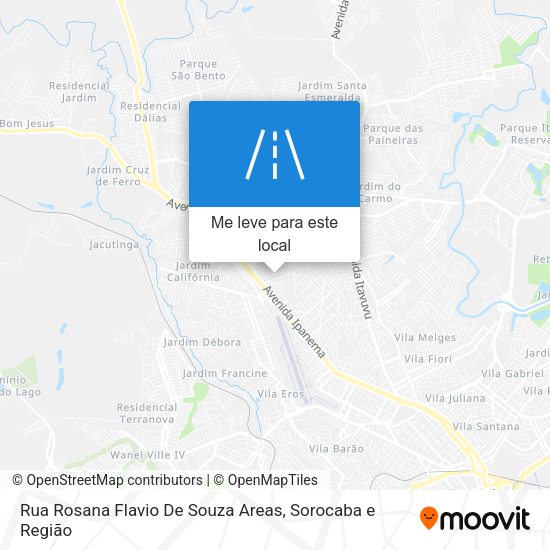 Rua Rosana Flavio De Souza Areas mapa