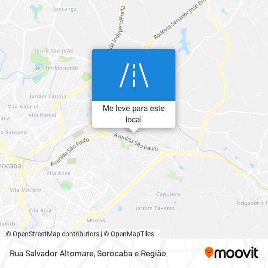 Rua Salvador Altomare mapa