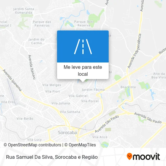 Rua Samuel Da Silva mapa