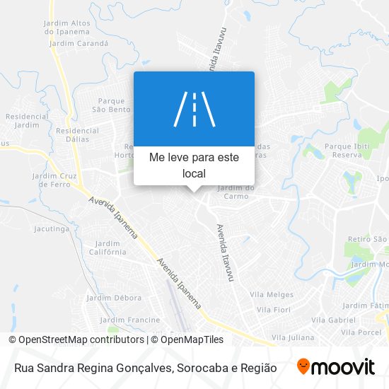 Rua Sandra Regina Gonçalves mapa