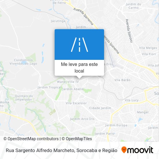 Rua Sargento Alfredo Marcheto mapa