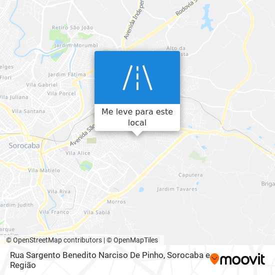 Rua Sargento Benedito Narciso De Pinho mapa