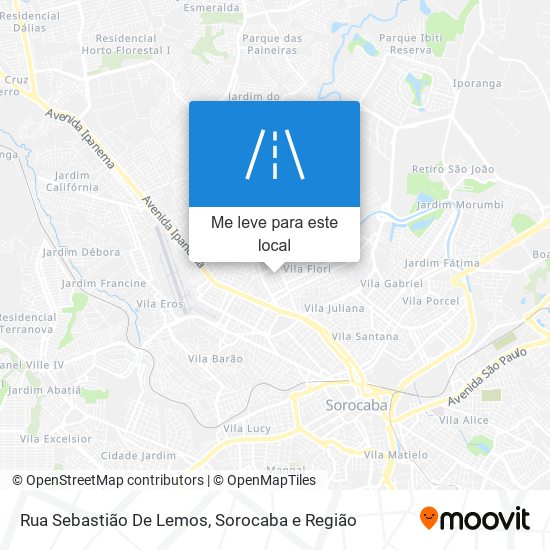 Rua Sebastião De Lemos mapa