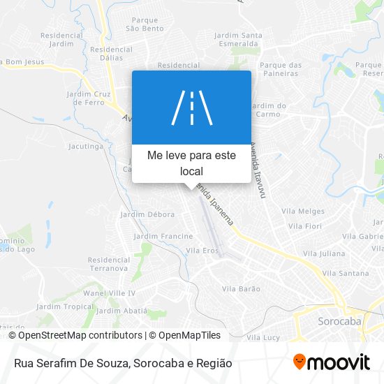 Rua Serafim De Souza mapa