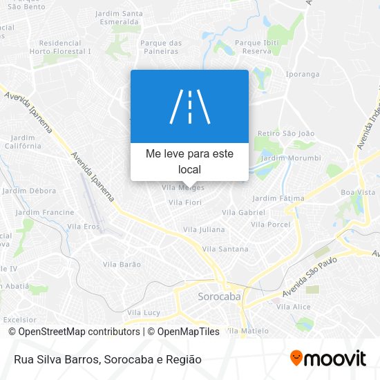 Rua Silva Barros mapa