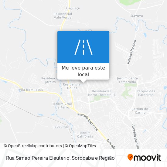 Rua Simao Pereira Eleuterio mapa