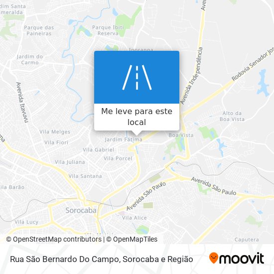 Rua São Bernardo Do Campo mapa