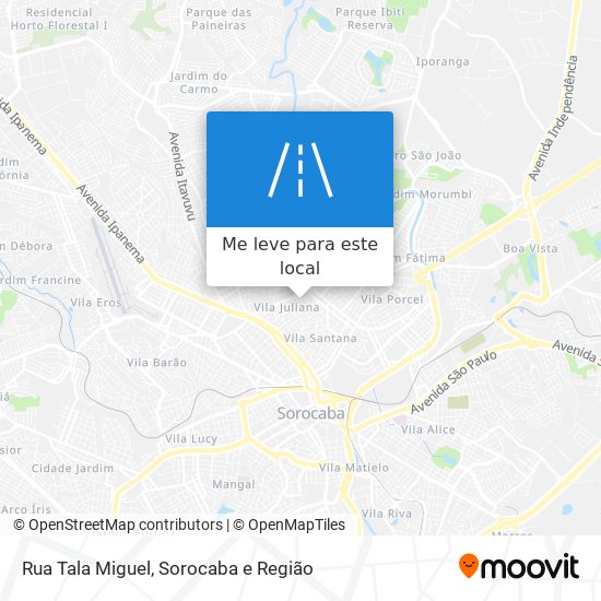 Rua Tala Miguel mapa