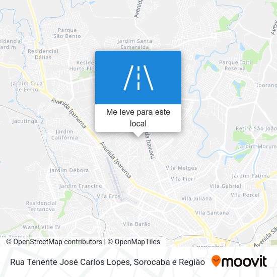 Rua Tenente José Carlos Lopes mapa