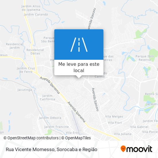 Rua Vicente Momesso mapa