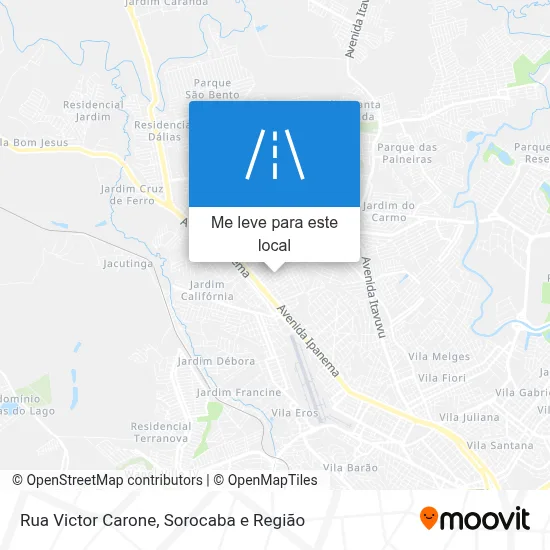 Rua Victor Carone mapa