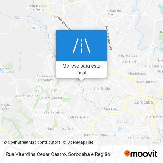 Rua Viterdina Cesar Castro mapa