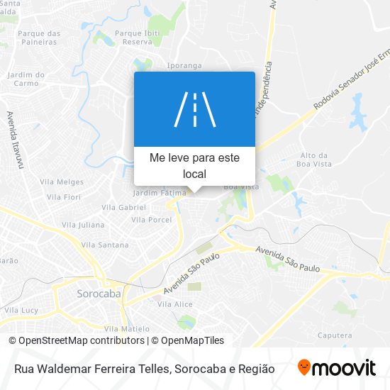 Rua Waldemar Ferreira Telles mapa