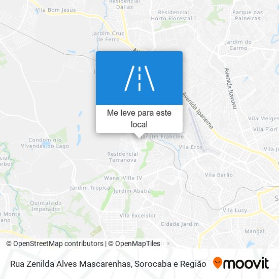 Rua Zenilda Alves Mascarenhas mapa