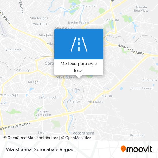 Vila Moema mapa