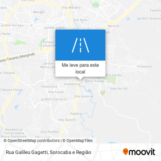 Rua Galileu Gagetti mapa