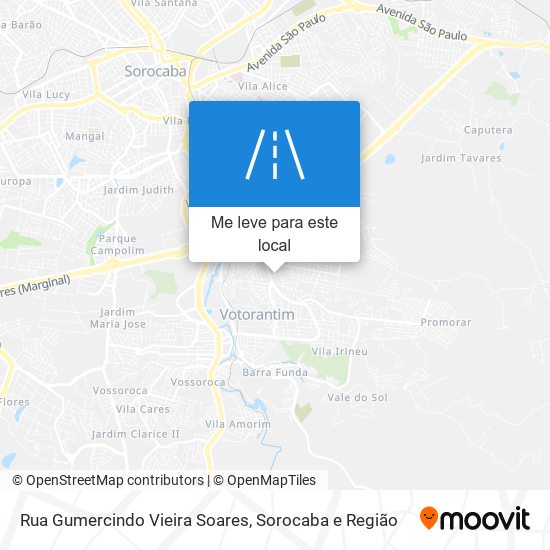 Rua Gumercindo Vieira Soares mapa