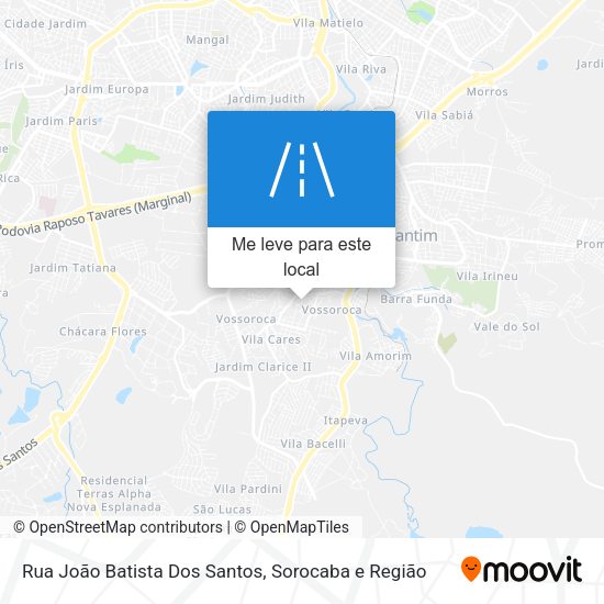 Rua João Batista Dos Santos mapa