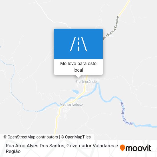 Rua Arno Alves Dos Santos mapa