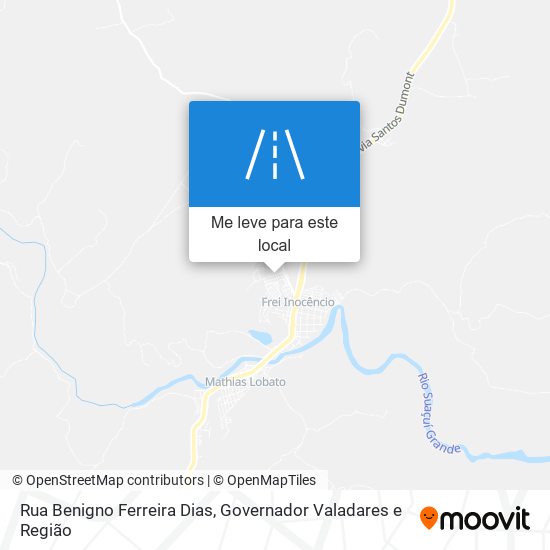 Rua Benigno Ferreira Dias mapa