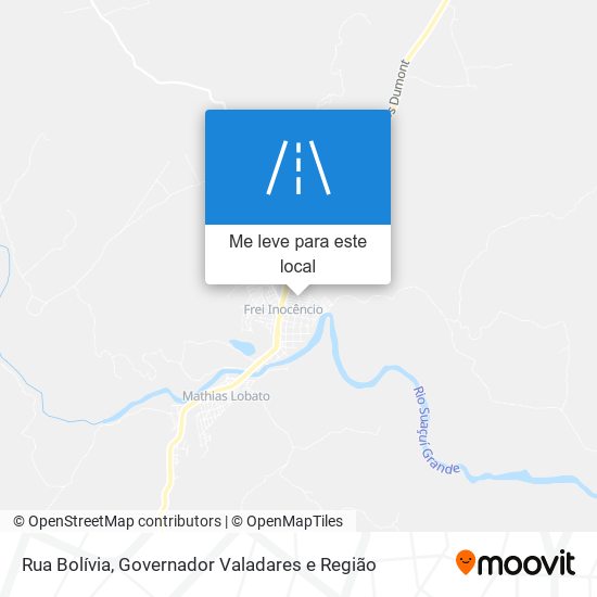Rua Bolívia mapa