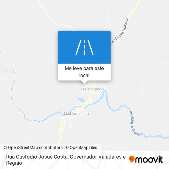 Rua Custódio Josué Costa mapa