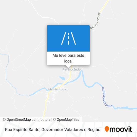 Rua Espírito Santo mapa