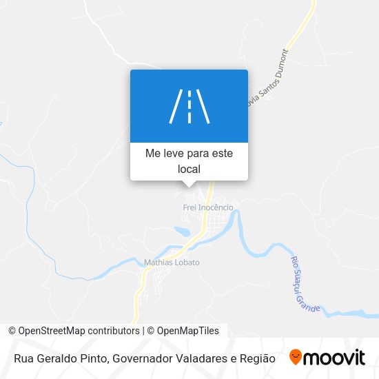 Rua Geraldo Pinto mapa