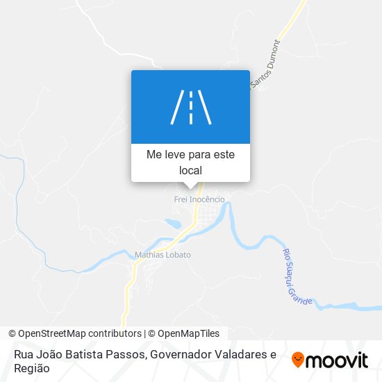 Rua João Batista Passos mapa
