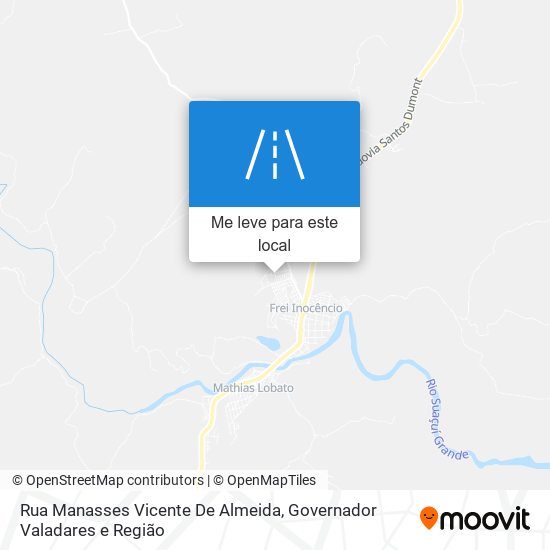 Rua Manasses Vicente De Almeida mapa