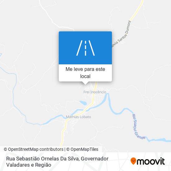Rua Sebastião Ornelas Da Silva mapa