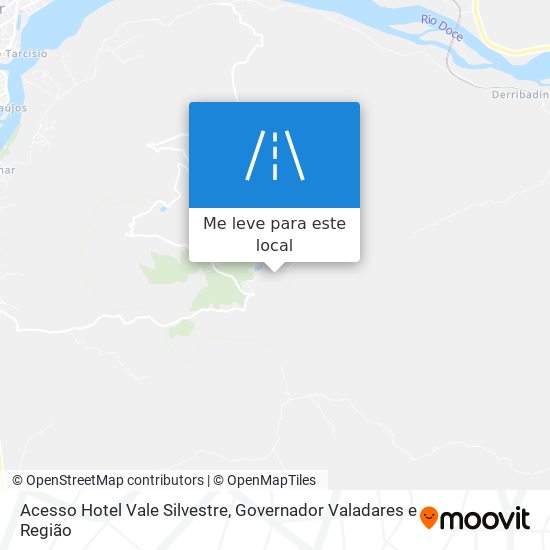 Acesso Hotel Vale Silvestre mapa
