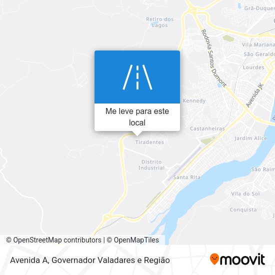 Avenida A mapa