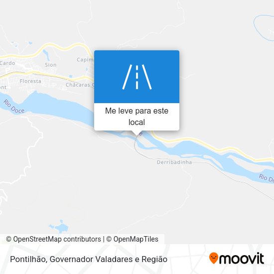 Pontilhão mapa