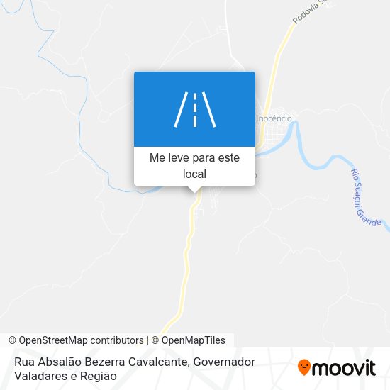 Rua Absalão Bezerra Cavalcante mapa