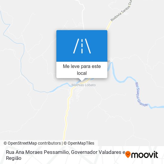 Rua Ana Moraes Pessamilio mapa
