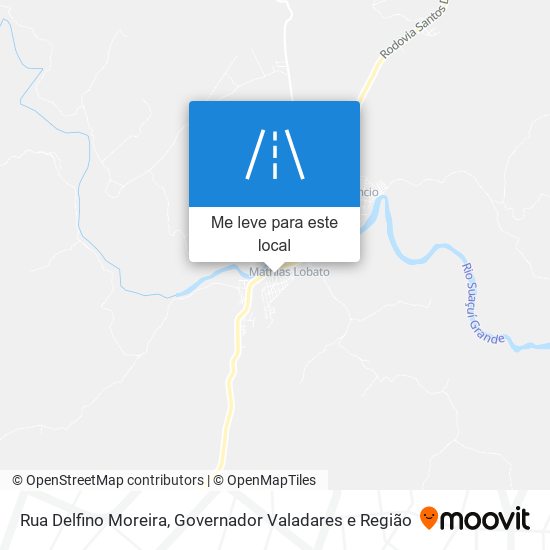 Rua Delfino Moreira mapa