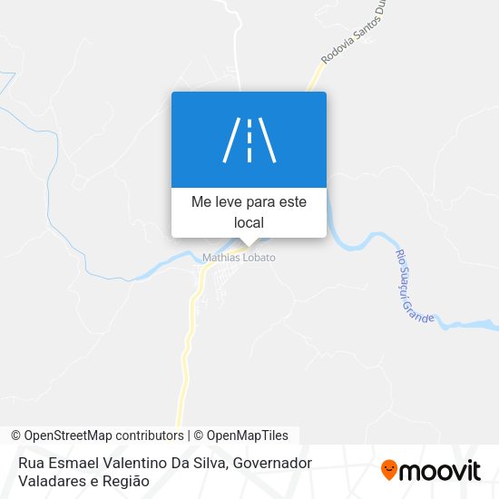 Rua Esmael Valentino Da Silva mapa