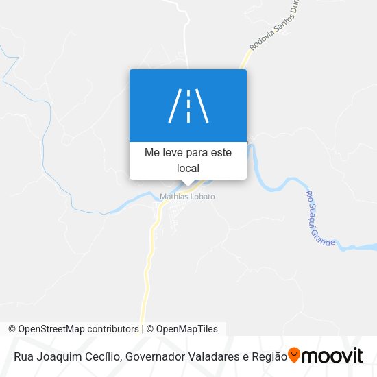 Rua Joaquim Cecílio mapa