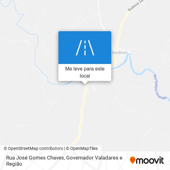 Rua José Gomes Chaves mapa