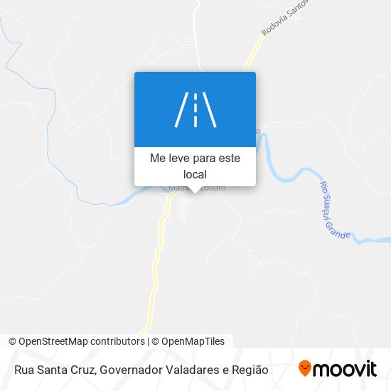 Rua Santa Cruz mapa