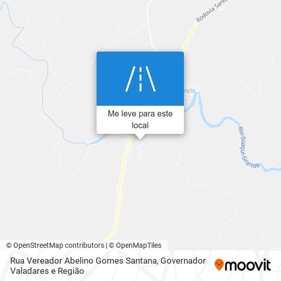 Rua Vereador Abelino Gomes Santana mapa