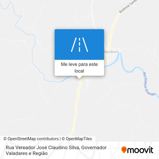 Rua Vereador José Claudino Silva mapa