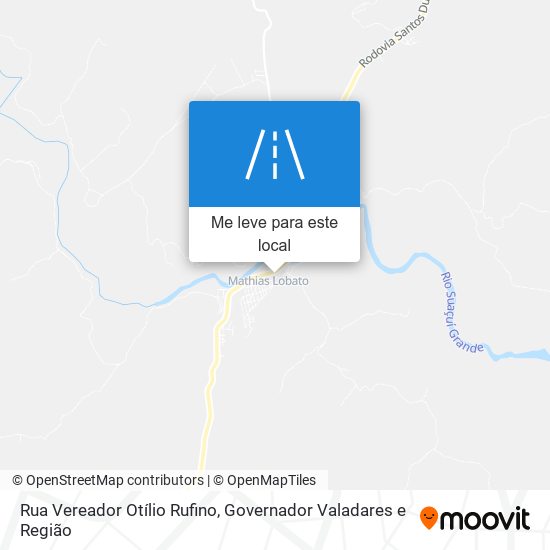 Rua Vereador Otílio Rufino mapa