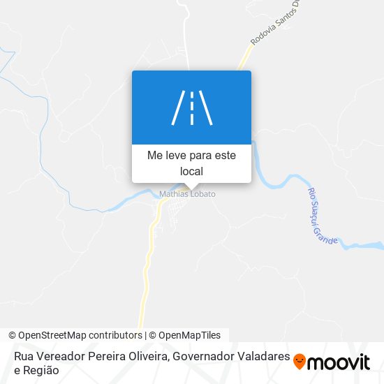 Rua Vereador Pereira Oliveira mapa