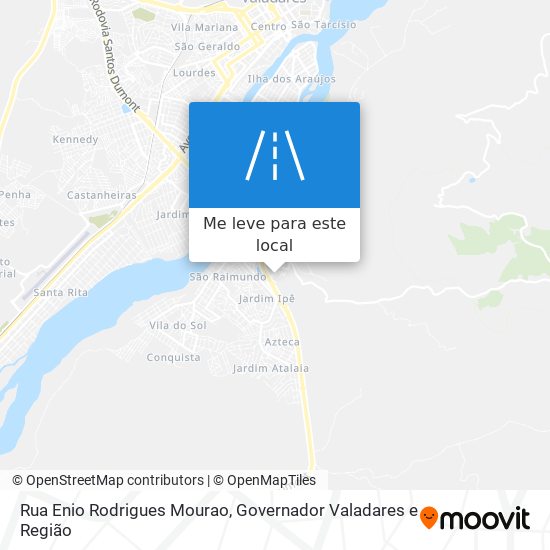 Rua Enio Rodrigues Mourao mapa
