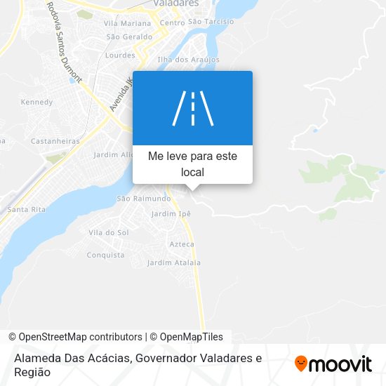 Alameda Das Acácias mapa